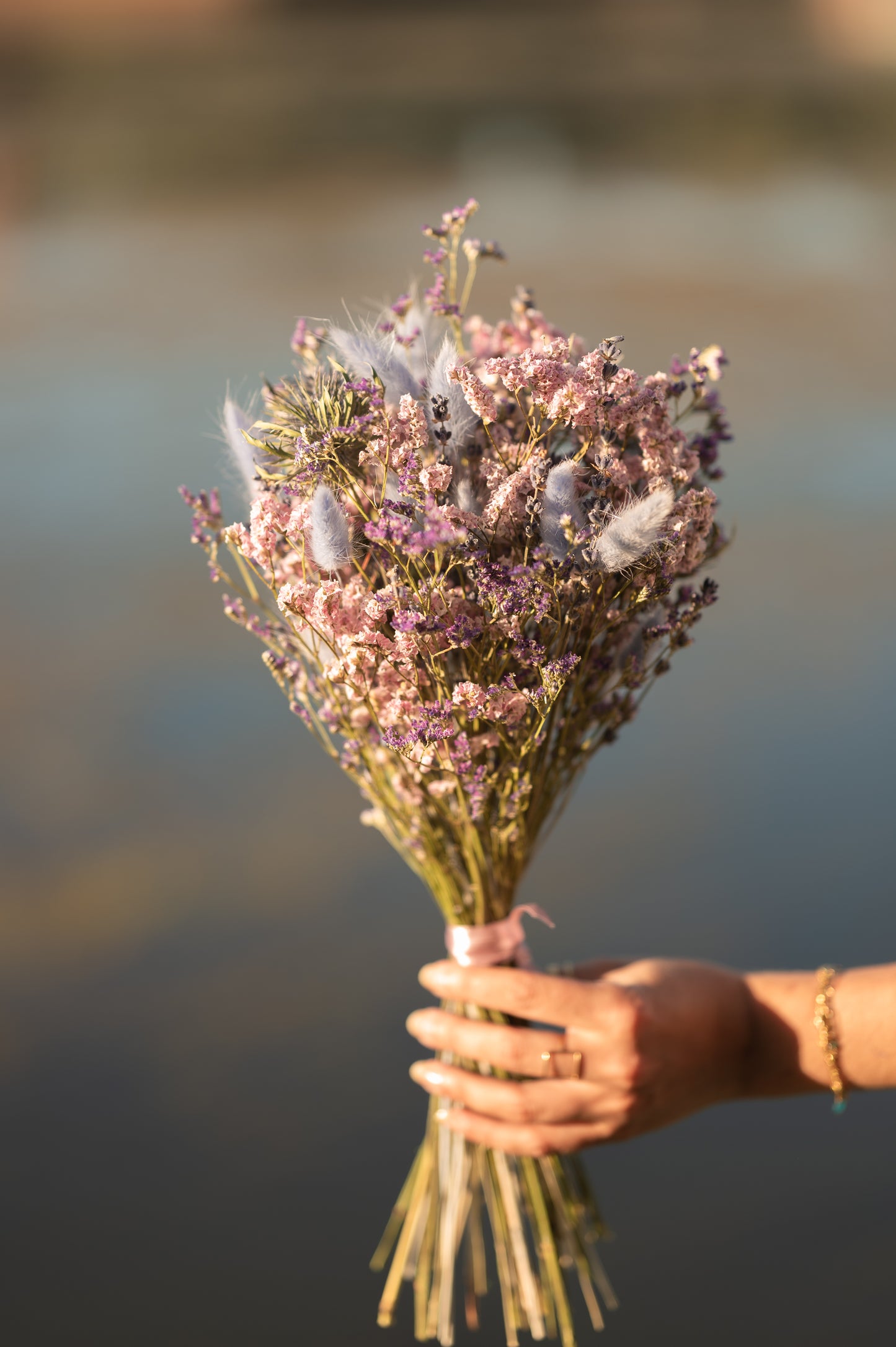 Bouquet rose et bleu - Confiance